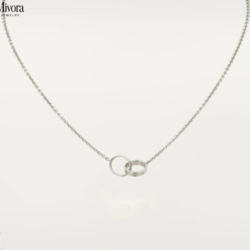 ETERNITY RING NECKLACE | SILVER